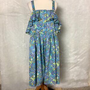 Modcloth Beckoning The Berkshires Sleeveless Blue Floral Dress NWT Plus 18W